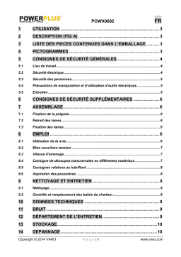 Powerplus POWX0682 Manuel utilisateur