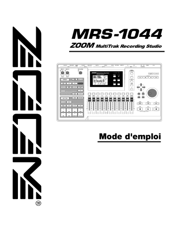 Mode d'emploi | Zoom MRS 1044 Manuel utilisateur | Fixfr