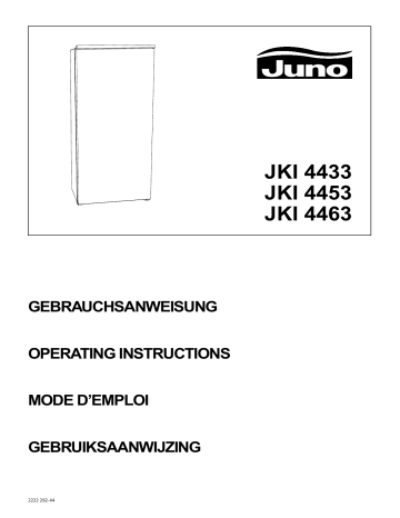 Manuel du propriétaire | Juno JKI4453 Manuel utilisateur | Fixfr