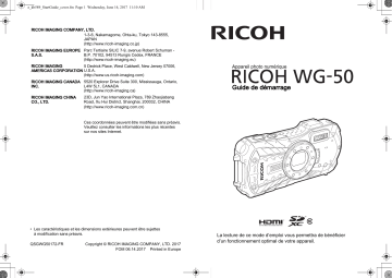 Manuel du propriétaire | Ricoh WG-6 Manuel utilisateur | Fixfr