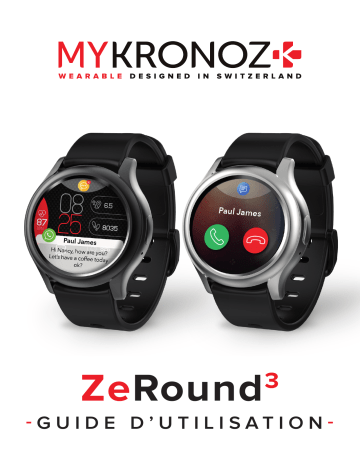 MyKronoz ZeRound 3 Lite Mode d'emploi | Fixfr