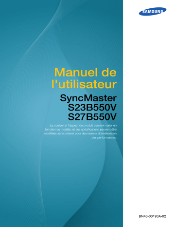 Manuel du propriétaire | Samsung SYNCMASTER S20B300NS20B300NS22B300BSYNCMASTER S22B350HS23B300HSYNCMASTER S23B350HSYNCMASTER C24B550USYNCMASTER S24B350HSYNCMASTER S27B350HSYNCMASTER S27B970DSYNCMASTER S27B550VSYNCMASTER S27B750HS22B300HS22B350HS23B550V MHLS24B350 Manuel utilisateur | Fixfr