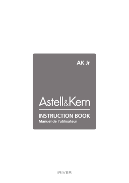iRiver Astell & Kern AK Jr Manuel utilisateur
