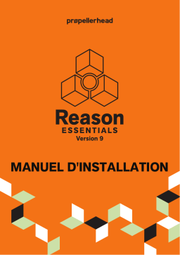 Propellerhead Reason Essentials 9.5 Manuel utilisateur