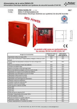 Pulsar EN54-5A28LCD Manuel utilisateur