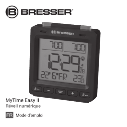 Bresser MyTime Easy II Radio controlled Alarm Clock Manuel utilisateur