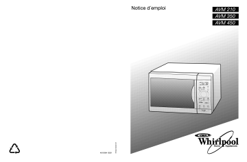 AVM 210 WP WH | AVM 210 WP AV | AVM 210 WP BL | Mode d'emploi | Whirlpool AVM 210 WP W Manuel utilisateur | Fixfr