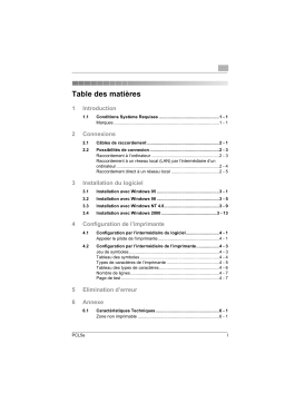 Konica Minolta PCL5E Manuel utilisateur