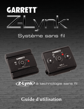 Manuel du propriétaire | GARRETT Z-Lynk™ Wireless System Manuel utilisateur | Fixfr