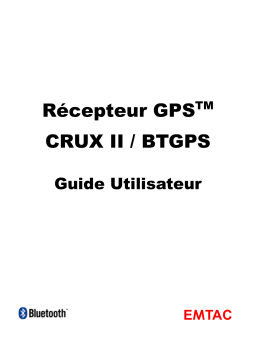 EMTAC CRUX II BT GPS RECEIVER Manuel utilisateur