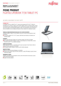 FUJITSU SIEMENS Lifebook T730 Manuel utilisateur