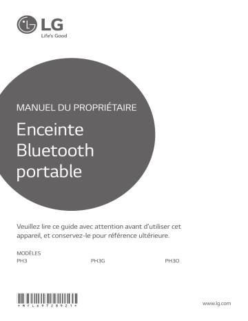 LG PH3 Manuel du propriétaire | Fixfr