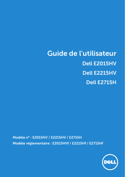 Dell E2215HV electronics accessory Manuel utilisateur