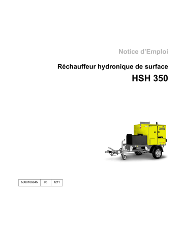 Wacker Neuson HSH350 Hydronic Surface Heater Manuel utilisateur | Fixfr