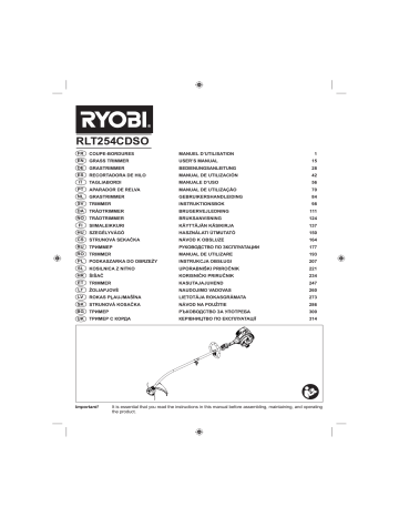 Ryobi Ryobi RLT254CESCO Mode d'emploi | Fixfr