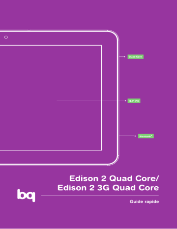 Edison 2 3G Quad Core | Mode d'emploi | bq Edison 2 Quad Core Manuel utilisateur | Fixfr