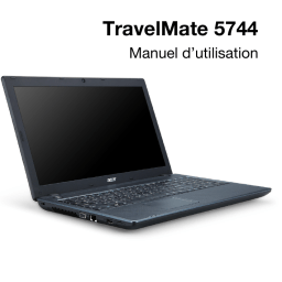 Acer TravelMate 5744 Ordinateur portable Manuel utilisateur