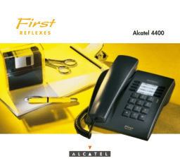 Alcatel First Reflexes Manuel utilisateur