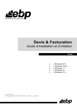 EBP Devis & Facturation Pratic Open Line Manuel utilisateur