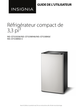 Insignia NS-CF33BK8 3.3 Cu. Ft. Mini Fridge Mode d'emploi