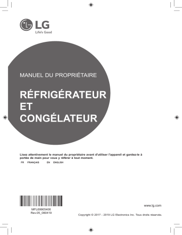 Manuel du propriétaire | LG GSL6611PS Réfrigérateur combiné Manuel utilisateur | Fixfr