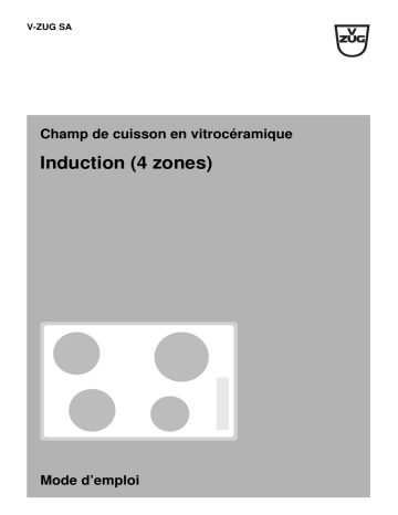 Mode d'emploi | V-ZUG 971 Hob Induction Export Manuel utilisateur | Fixfr