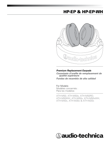 Audio Technica ATH-M50 Manuel utilisateur | Fixfr