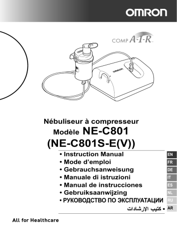 Omron Healthcare NE-C801S-E(V) C801 Nebuliser Manuel utilisateur | Fixfr