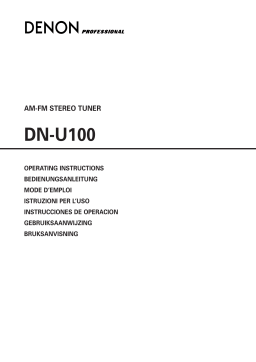Denon DN-U100P Manuel utilisateur