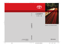 Toyota Camry 2016 Manuel utilisateur