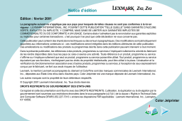 Lexmark Z43 Manuel utilisateur