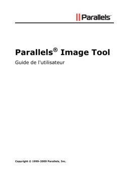 Parallels Image Tool Mode d'emploi
