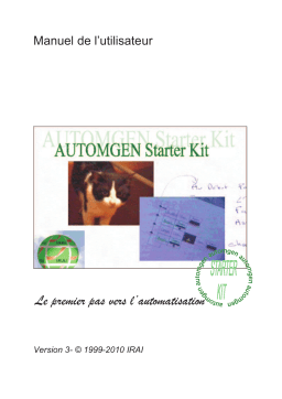 Irai Automgen Starter Kit 3 Manuel utilisateur