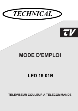 Technical LED1901B Téléviseur LED Manuel utilisateur