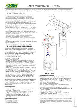 HBH Kit récupérateur d'air chaud Heress pour poêle à bois Mode d'emploi