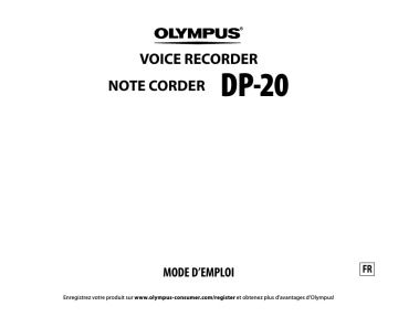 Olympus DP 20 Mode d'emploi | Fixfr
