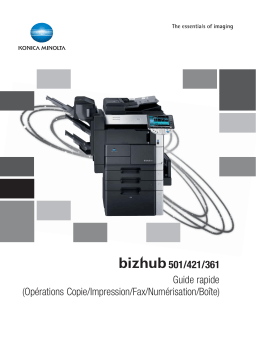 Konica Minolta bizhub 361 Manuel utilisateur