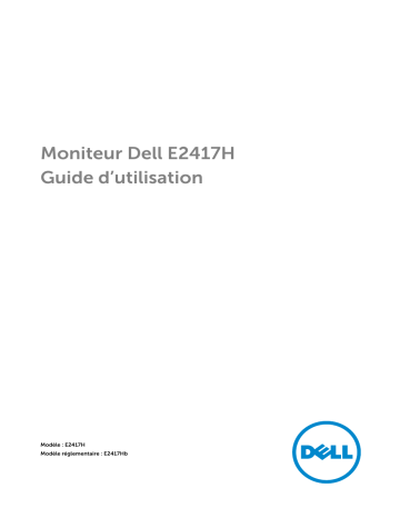 Dell E2417H electronics accessory Manuel utilisateur | Fixfr