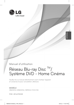 LG HB650SA Manuel du propriétaire