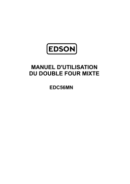 Edson EDC56MN Cuisinière Manuel utilisateur