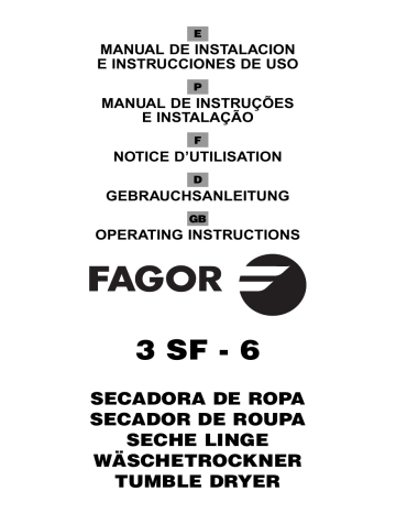 Manuel du propriétaire | Fagor 3SF-6 Manuel utilisateur | Fixfr