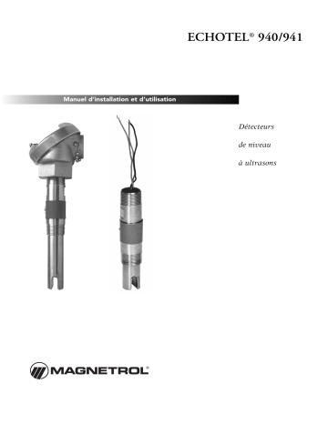 Mode d'emploi | Magnetrol Echotel 940/941 Manuel utilisateur | Fixfr