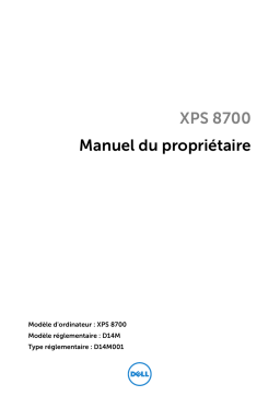 Dell XPS 8700-7145 Manuel utilisateur