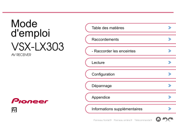 Manuel du propriétaire | Pioneer VSX-LX303 Manuel utilisateur | Fixfr