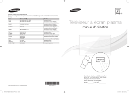 Samsung PS43F4900 Manuel utilisateur