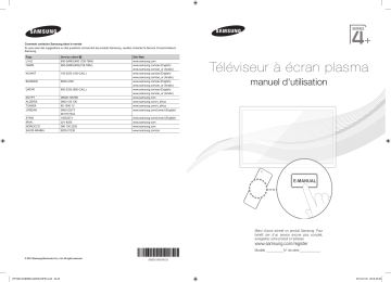 Manuel du propriétaire | Samsung PS43F4900 Manuel utilisateur | Fixfr