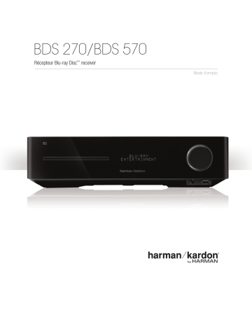 Manuel du propriétaire | Harman Kardon BDS 270 Manuel utilisateur | Fixfr