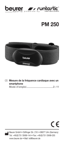 Manuel du propriétaire | Beurer PM 250 Manuel utilisateur | Fixfr