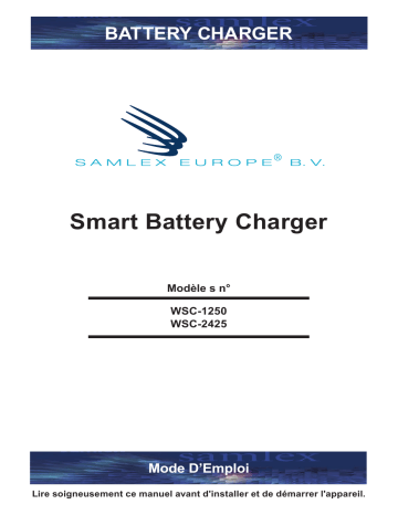 WSC-1250 | Samlexpower WSC-2425 Manuel du propriétaire | Fixfr