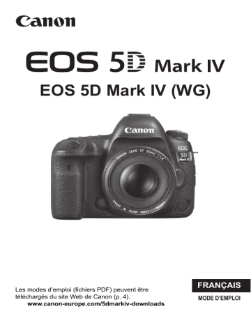 Canon EOS 5D Mark IV Mode d'emploi | Fixfr
